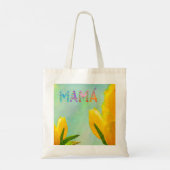 フェリズディアドゥラスママママイエローチューリップ トートバッグ (裏面)