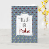 フェリズディデルパドレスペインの父の日船 カード (黄色い花)