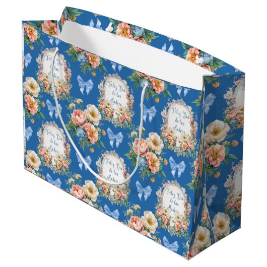 フェリズディラスラマドレスアズールセルレオ ラージペーパーバッグ (裏面アングル)