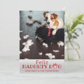 フェリズドいけなッグレッドポーズペットフォトホリデーカード シーズンカード (スタンド正面)