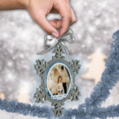 フェリズナスペインのヴィダエレガンテアズールホリデイ スノーフレークピューターオーナメント