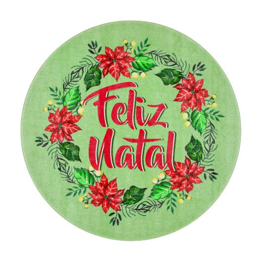フェリズナタルポルトガル人メリークリスマス カッティングボード (正面)
