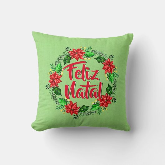 フェリズナタルポルトガル人メリークリスマス クッション (正面)