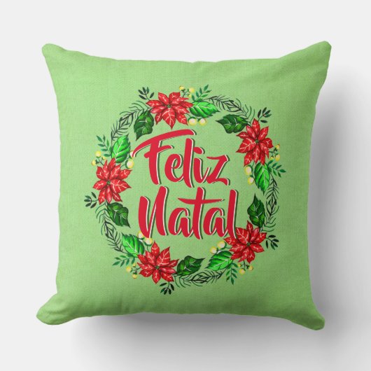 フェリズナタルポルトガル人メリークリスマス クッション (正面)