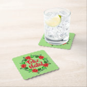 フェリズナタルポルトガル人メリークリスマス ペーパーコースター (インサイチュ)