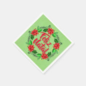 フェリズナタルポルトガル語メリークリスマスカクテル スタンダードカクテルナプキン (角)