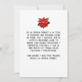 フェリズナビダイプロスペロアニョヌエボコンフォト 招待状 (裏面)