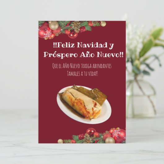 フェリズナビダッドクリスマストゥエルコメロンデタマレス 招待状 (スタンド正面)