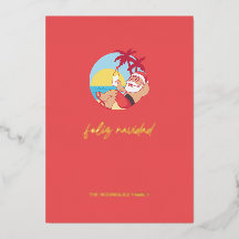 フェリズナビダッドサンタホリデーカード