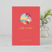 フェリズナビダッドサンタホリデーカード 箔シーズンカード (立ち正面)