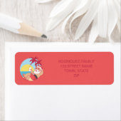 フェリズナビダッドサンタ差出人住所ラベル ラベル (インサイチュ)