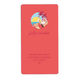 フェリズナビダッドサンタ差出人住所ラベル ラベル