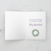 フェリズナビダッドスペインの、クリスマスリースホリデイCa シーズンカード (内部)