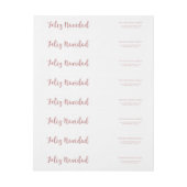 フェリズナビダッドバラ金ゴールドピンクフェイクグリッター ラップアラウンドラベル (シート)