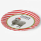 フェリズナビダッドパーティー ペーパープレート (アングル)