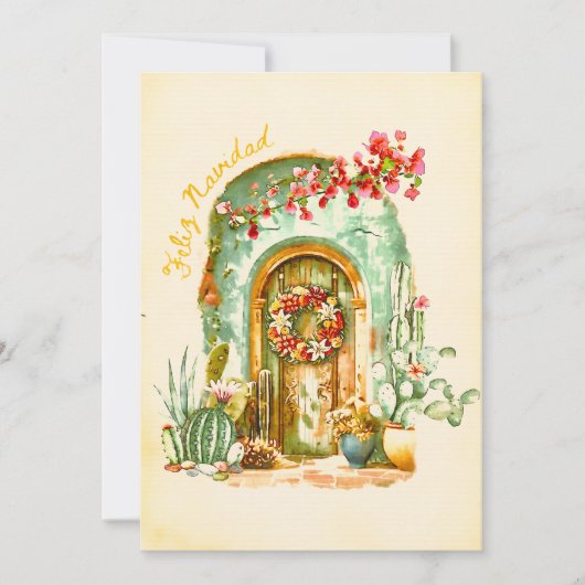 フェリズナビダッドリースオンウォーター色メキシカンドア シーズンカード (正面)