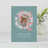 フェリズナビダッドリースフォトフラットホリデーカード シーズンカード (スタンド正面)