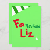 フェリズナビダッド写真スペインのクリスマス休日 招待状 (正面/裏面)