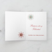 フェリズナビダッド南西クリスマスツリーの挨拶 シーズンカード (内部)