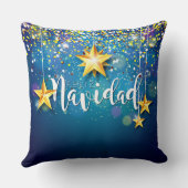 フェリズナビダッド金ゴールドスターズクリスマス クッション (裏面)
