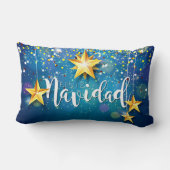 フェリズナビダッド金ゴールドスターズクリスマス ランバークッション (裏面)