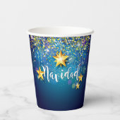 フェリズナビダッド金ゴールドスターズクリスマス 紙コップ (裏面)