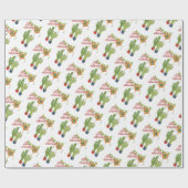 フェリズナビダッド飾ホリデーサボテン ラッピングペーパー (フラット)