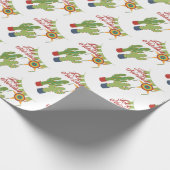 フェリズナビダッド飾ホリデーサボテン ラッピングペーパー (角)