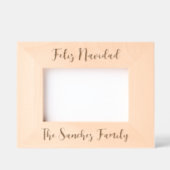 フェリズナビダッド&カスタムファミリー名 レーザー彫刻フレーム (正面)