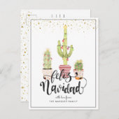 フェリズナビダッド |クリスマススペインの・グリーティング シーズンポストカード (正面/裏面)