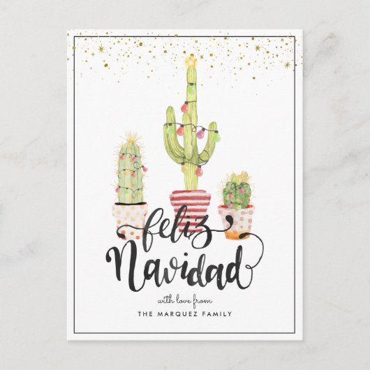 フェリズナビダッド |クリスマススペインの・グリーティング シーズンポストカード (正面)