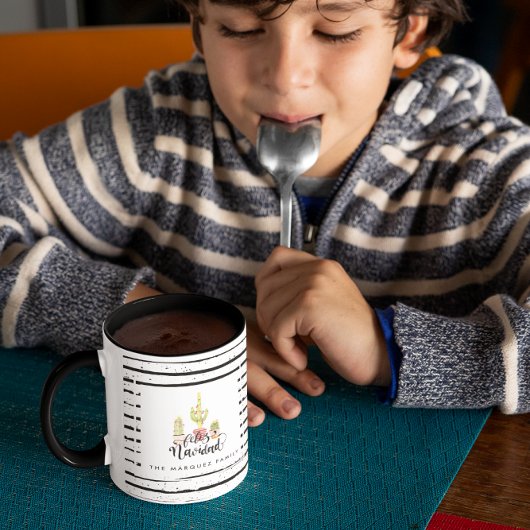 フェリズナビダッド |クリスマスパーソナライズされたマグカップ マグカップ