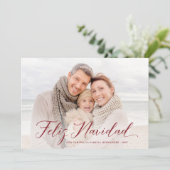 フェリズナビダッド |クリスマスポインセティアス写真 シーズンカード (スタンド正面)