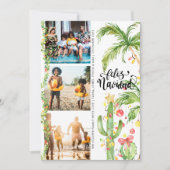 フェリズナビダッド |サボテンのクリスマスフォトコラージュ シーズンカード (正面)