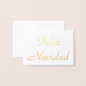 フェリズナビダッド 箔カード (封筒付き正面)