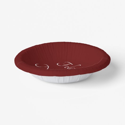 フェリズナビダファイスタクリスマスレッド ペーパーボウル (傾斜あり)