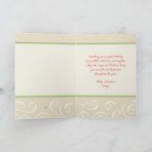 フェリズナビダメキシコスペインのメリークリスマスタイル カード (内部)