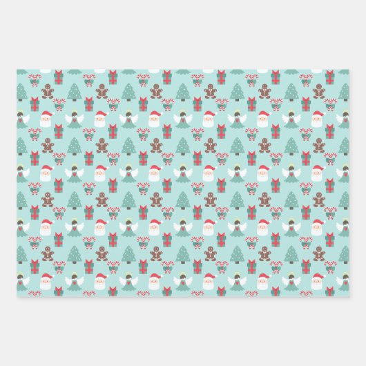 フェリズナビダードエンジェル切り出し水玉模様 ラッピングペーパーシート (正面)