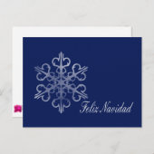 フェリズナビダードクスペインのリスマスカード シーズンポストカード (正面/裏面)