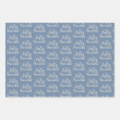 フェリズナビダードクモダンリスマスファミリーホリデー ラッピングペーパーシート (正面3)