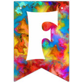 フェリズナビダードクリスマスカラフルレインボー バンティングフラッグ (第2の旗)