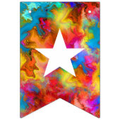 フェリズナビダードクリスマスカラフルレインボー バンティングフラッグ (第1の旗)