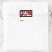 フェリズナビダードクリスマスギフトタグ スクエアシール (バッグ)