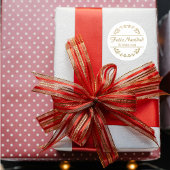 フェリズナビダードクリスマスゴールデン ラウンドシール