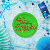 フェリズナビダードクリスマスプレート ペーパープレート (パーティー)