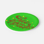 フェリズナビダードクリスマスプレート ペーパープレート (アングル)
