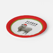 フェリズナビダードクリスマスホリデーパーティー紙プレート ペーパープレート (アングル)