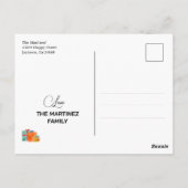 フェリズナビダードクリスマスレッドChihuahua犬 ポストカード (裏面)