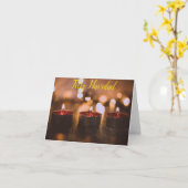 フェリズナビダードクリスマス カード (黄色い花)