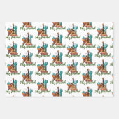 フェリズナビダードサボスクリスマスメキシコ ラッピングペーパーシート (正面3)